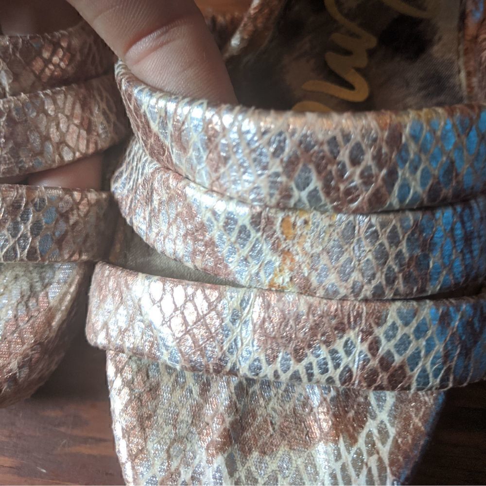 Sam Edelman Snake Skin Platform Heels - Picture 4 of 9